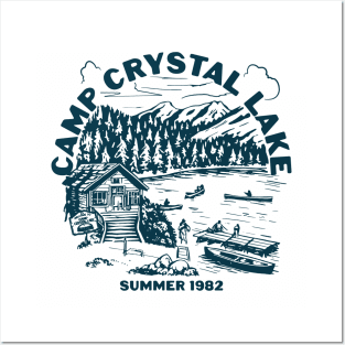 Camp Crystal Lake Summer '82 (on light) Posters and Art